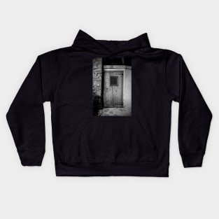 Door in Poffabro, North East Italy Kids Hoodie